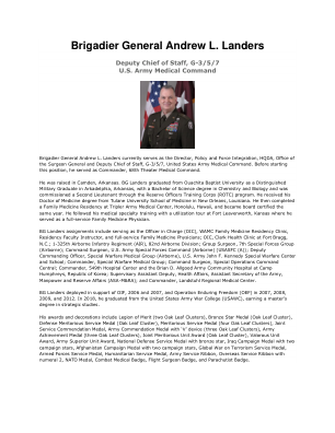 准将 Andrew L. Landers
